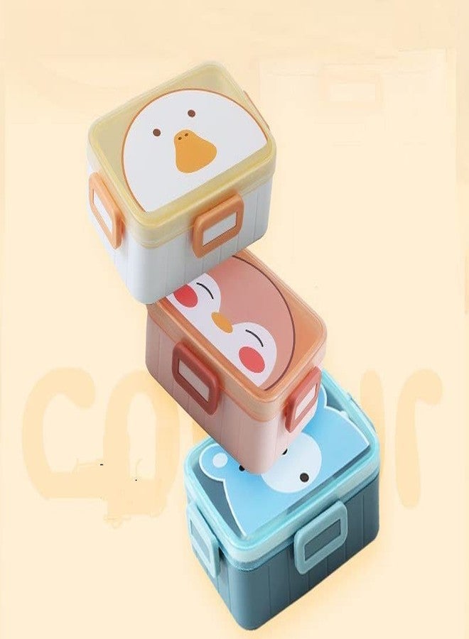 Invite Enterprise Lunch Box for Kids, Lunch Box for Kids, Insulated Lunch Box Plastic Tiffin Box for Boys, Girls, School & Office Men Multicolor - Image 1